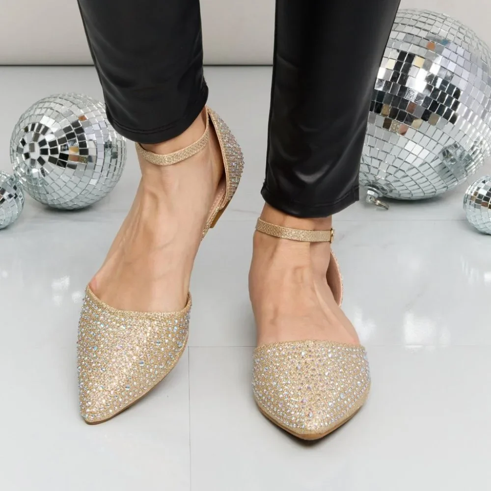 Forever Link Rhinestone Flats - Picture 2 of 7